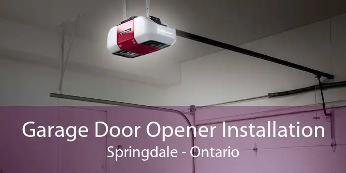 Garage Door Opener Installation Springdale - Ontario