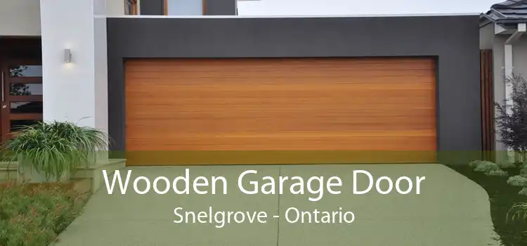Wooden Garage Door Snelgrove - Ontario