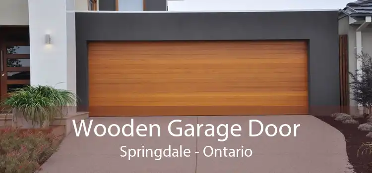 Wooden Garage Door Springdale - Ontario