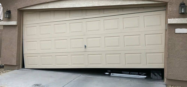 garage-door-bent-off-track-repair in Brampton